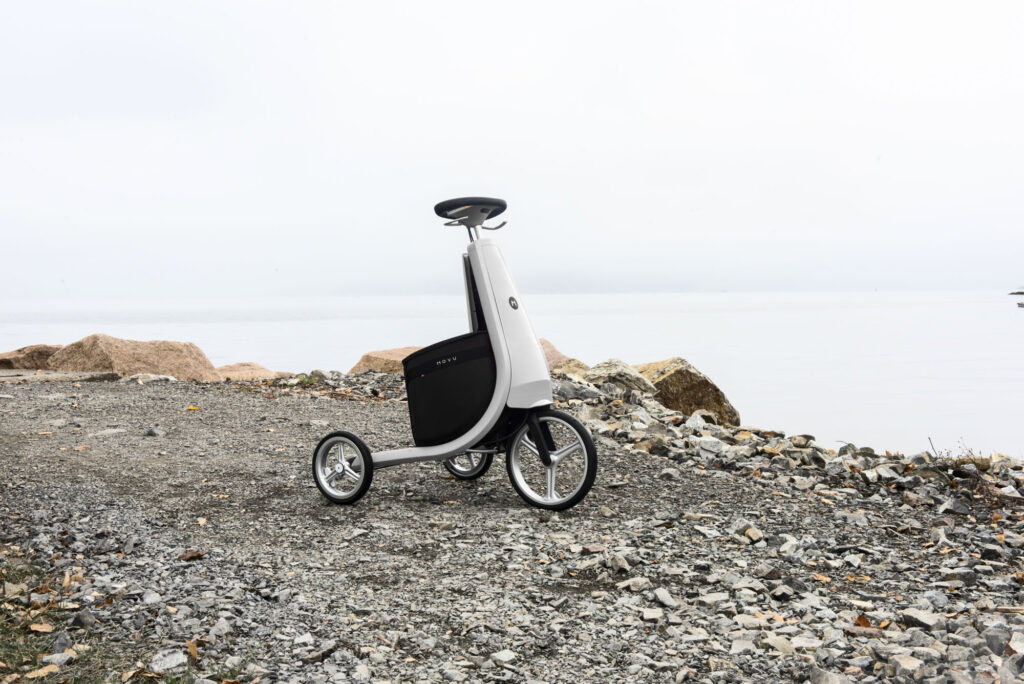 Movu trehjulsrollator hvit